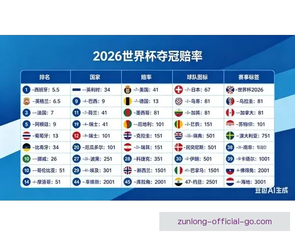 世界杯最新竞猜赔率对比分析及热门球队胜算深度解析